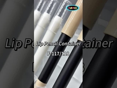 Kozmetik ambalaj için dudak parlatıcı fırça ile açık plastik kalem ruj tüpleri