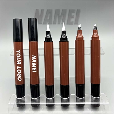 İyi bir fiyat. Toptan 2 in 1 Kaş Kalemi ve Eyeliner Özel Baskı Boş Kaş Kalemi ve Eyeliner Tüp Konteyneri çevrimiçi