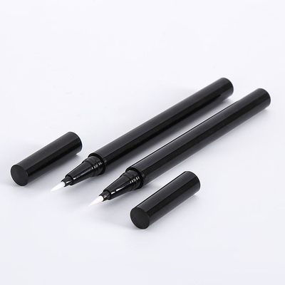 İyi bir fiyat. Cosmetic packaging material for thin Eyeliner pen thin liquid Eye line pencil with steel beads empty black container çevrimiçi