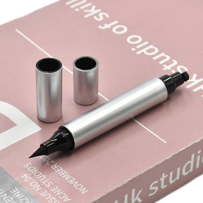 İyi bir fiyat. Customize Empty Double Head 2 In 1 Liquid Winged Eyeliner Stamp Pen Tube Eye Liner Packaging Pencil Container çevrimiçi